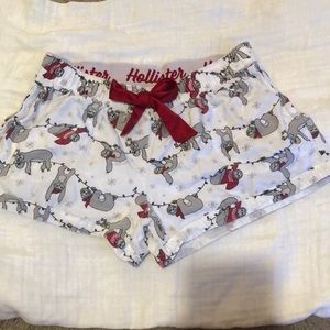 Hollister Christmas Sleep Shorts